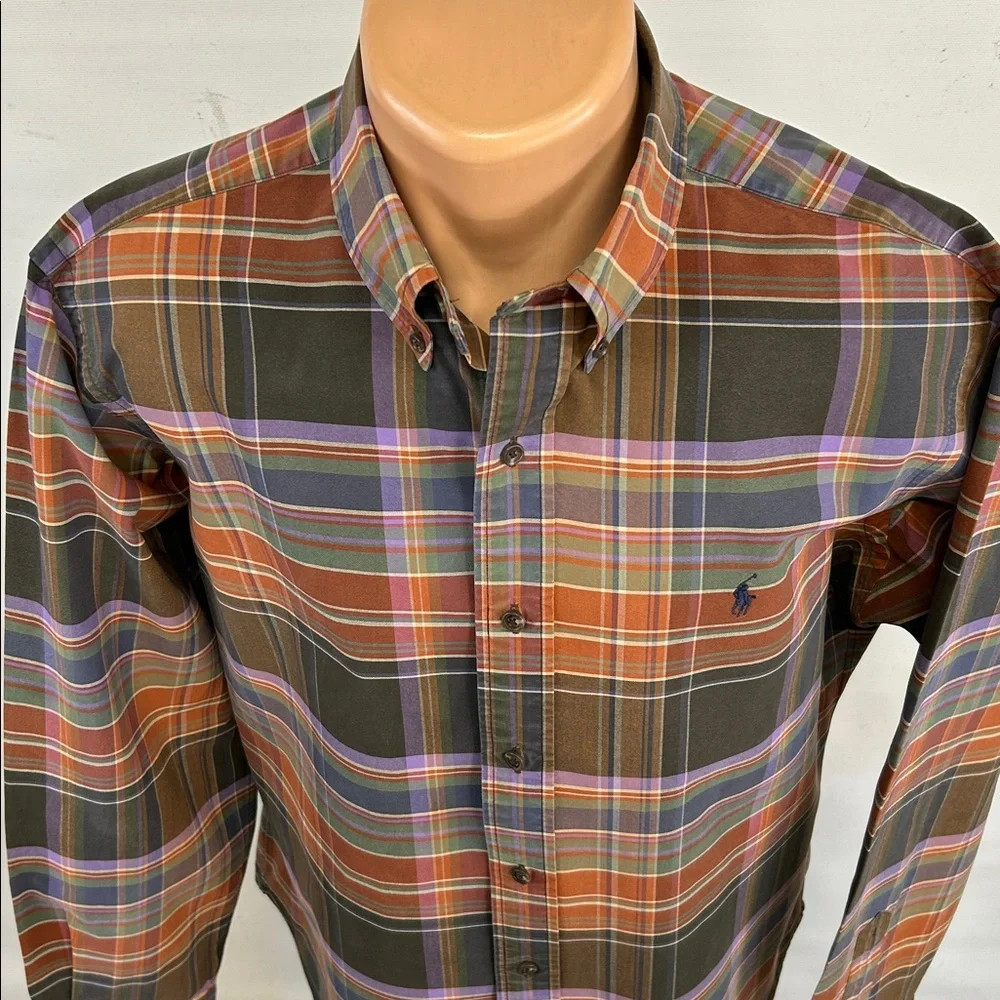 Ralph Lauren long sleeve button down collar shirt.  L - Picture 3 of 7